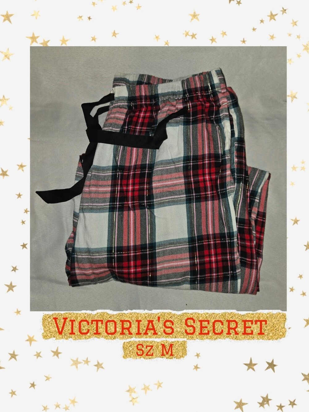 Victoria's Secret Plaid Pajama Pants Sz M